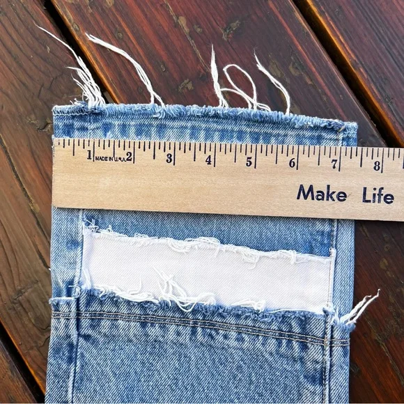 CURRENT ELLIOT FRAYED HEM HIGH RISE JEANS SIZE 26 - Picture 3 of 14